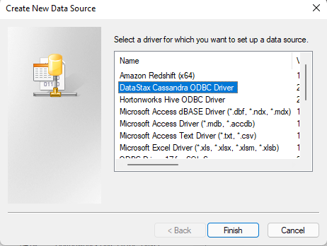 Create new data source