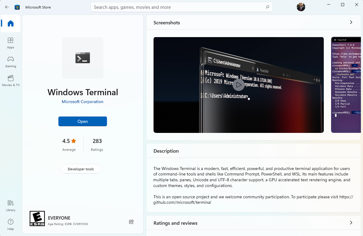 Microsoft Store - Windows Terminal