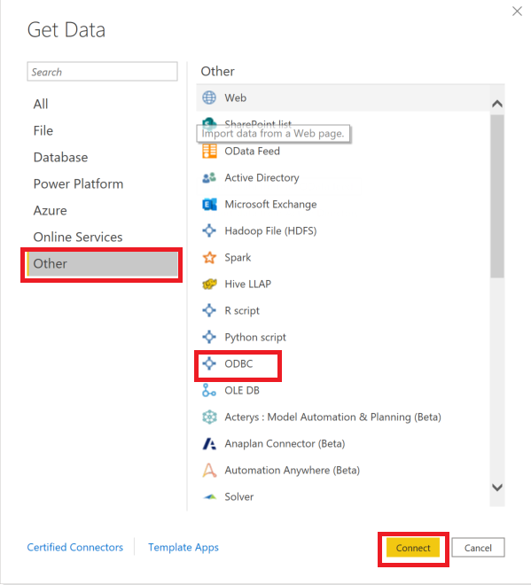 Configure ODBC Connections