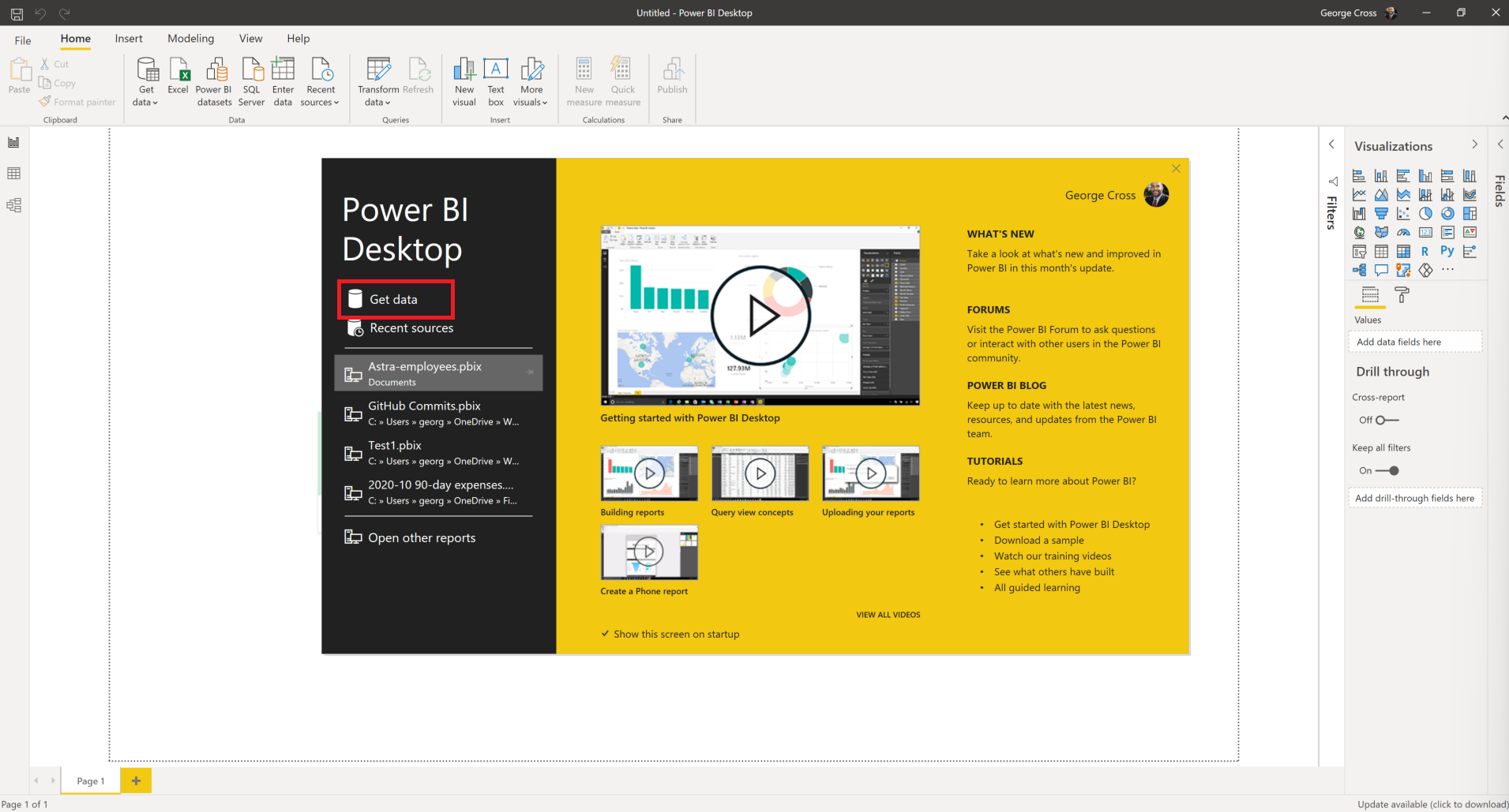 Power BI Get Data